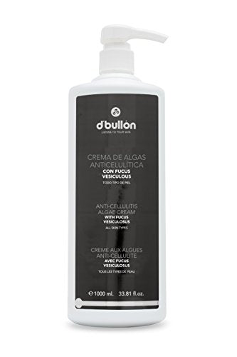 B D. BULLON Crema Corporal De Algas Anticelulítica, Previene Y Combate La Celulitis. Vegano. Efecto Calmante Y Suavizante, Único, 1000 Mililitro