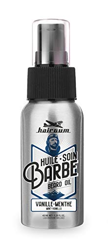 Hairgum Aceite para barba, herba buena/vainilla, 40 ml