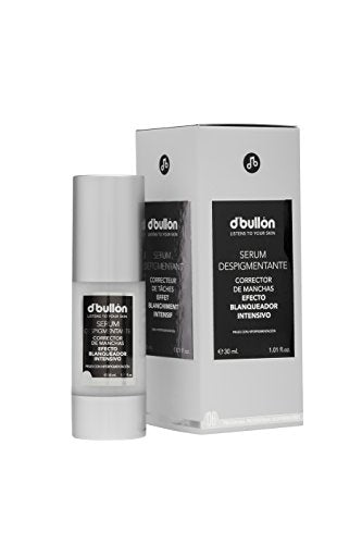 B D. BULLON Serum Facial Concentrado Despigmentante, Corrector De Manchas Con Efecto Blanqueador Intensivo. Combate Manchas Y Contrastes De Color. Vegano, Único, 30 Mililitro