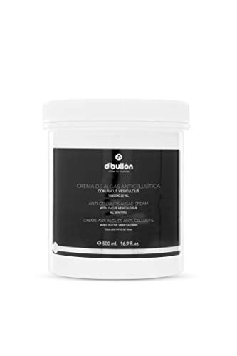 D´Bullón Crema Corporal de Algas Anticelulítica, Previene y Combate la Celulitis. Vegano. Efecto calmante y suavizante. Previene y reduce la celulitis - 500 Ml