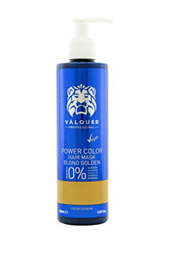 Válquer Professional Mascarilla Power Color cabellos teñidos. Vegano y sin sulfatos (Cabello rubio dorado). Potenciador color pelo- 275 ml