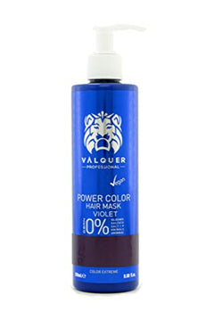 Válquer Professional Mascarilla Power Color cabellos teñidos. Vegano y sin sulfatos (Violeta). Potenciador color pelo- 275 ml