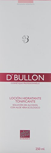 D'Bullón Loción Hidratante Tonificante, Solución sin Alcohol con Aloe Vera Ecológico. Tónico facial - 250 ml