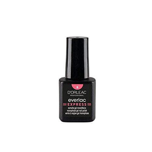 Esmalte En Gel Everlac Express - Esmaltado En Gel 3 En 1 - Nº 8 Coral Perlado