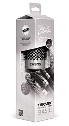 Termix Evolution Basic Ø43- Cepillo térmico redondo con fibra ionizada de alto rendimiento, especial para cabellos de grosor medio. Disponible en 8 diámetros y en formato Pack.