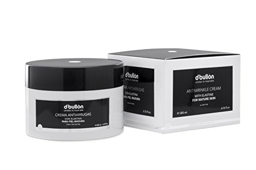 D'Bullón Crema Facial Antiarrugas con Elastina, Piel Madura, Anti Edad, 200 ml