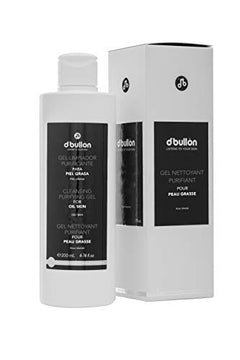 D´ Bullón Gel Facial Limpiador Purificante para Pieles Grasas. Vegano. Limpia.y purifica la piel grasa. Reduce los brillos, poros dilatados y granos - 200 Ml