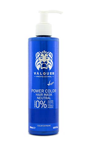 Válquer Professional Mascarilla Power Color cabellos teñidos. Vegano y sin sulfatos (Neutro). Potenciador color pelo- 275 ml