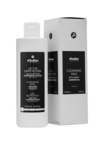 D'Bullón Profesional Leche Facial Limpiadora con Aceite de Almendras, Limpiador Facial. Desmaquillante - 250 ml