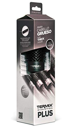 Termix Evolution Plus Ø28- Cepillo térmico redondo con fibras especialmente diseñadas para cabello grueso. Disponible en 8 diámetros y en formato Pack.