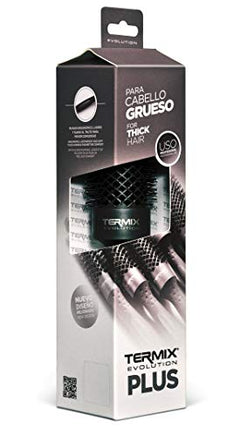 Termix Evolution Plus Ø17 - Cepillo térmico redondo con fibras especialmente diseñadas para cabello grueso, disponible en 8 diámetros y en formato Pack
