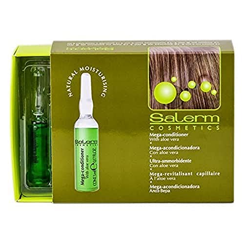 Salerm Cosmetics Mega Acondicionadora Tratamiento - Paquete De 12 X 5 Ml - Total: 13.00ml, 60 Mililitro, 12 Unidades