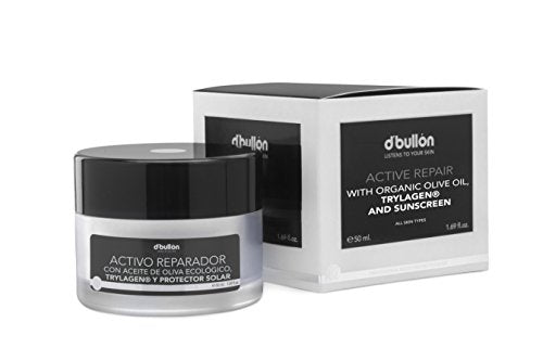 D'Bullón Crema Facial con Activo Reparador y Aceite de Oliva Ecológico - 50 ml