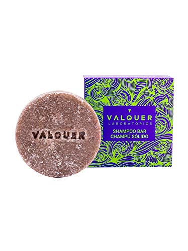 Valquer Laboratorios Champú Sólido Exótico Luxe (Extracto de Arándano y Aguacate), Antioxidante e Hidratante, Sin Jabón Sin Plásticos, Champú Órganico y Natural, 50 G