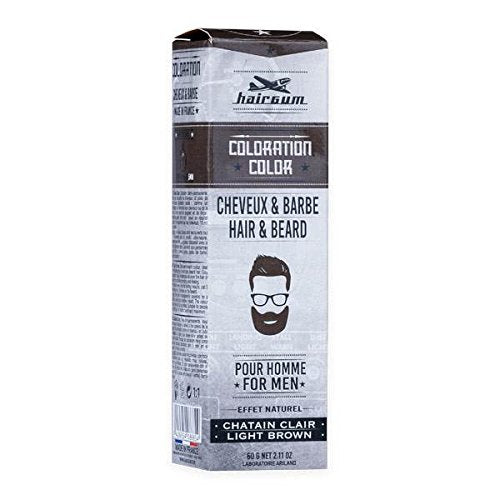 Hairgum Tinte Barba-Cabello Nº 5.1 Castaño Claro, Marrón, Estandar