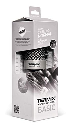 Termix Evolution Basic Ø60- Cepillo térmico redondo con fibra ionizada de alto rendimiento, especial para cabellos de grosor medio. Disponible en 8 diámetros y en formato Pack.