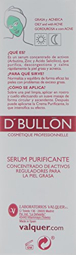 D´Bullón Serum Facial Purificante, Regulador grasa, Piel Grasa, Antiacné, 30 ml (10531)