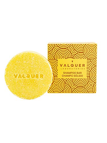 Valquer Laboratorios Champú Sólido Exótico Acid (Extracto de limón y papaya), Purificante, Sin Jabón Sin Plásticos, Vegano, Champú y Natural, 50 Gramos