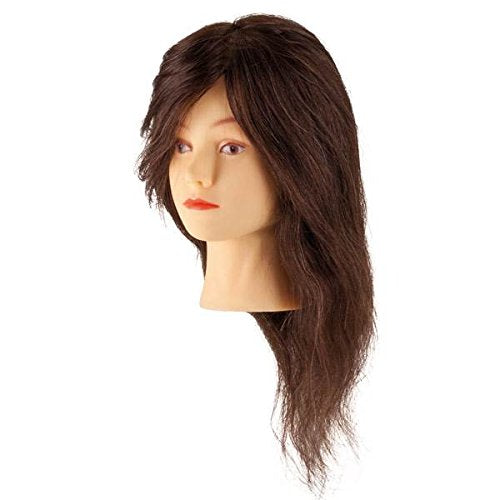 Maniqui Steinhart 100% Pelo Humano Castaño 45 Cm.