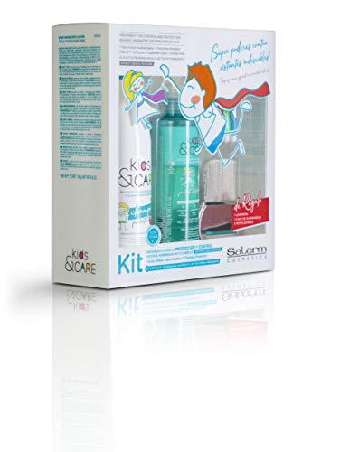 Salerm Kit De Protección Y Control Kids&care Cosmetics, Azul Turquesa, Vanilla