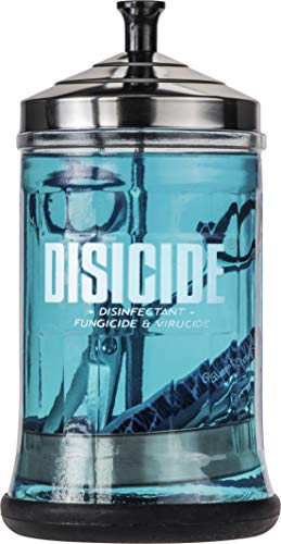 Disicide Jarra Vidrio 750ml - Jarra para desinfectar Herramientas y Utensilios