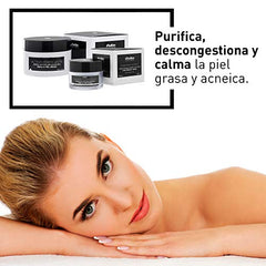 B D. BULLON Crema facial con Activo Purificante Triple Acción, Reguladora para la Piel Grasa, 200 mililitros