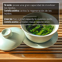 D´Bullón Gel Corporal Anticelulítico efecto Frío Activo, con Té Verde y centella asiática. Mejora la Circulación. Reduce el contorno. Vegano. - 500 Ml