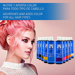 Valquer Profesional Champú Power Color cabellos teñidos. Vegano Y Sin Sulfatos (Azul). Potenciador color cabello - 400 ml.