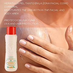 Válquer Leche Solar Hidratante Bronceadora Zanahoria Facial-Corporal SPF6-500 ml