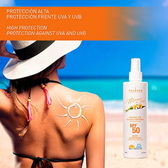 Valisol Agua Solar SPF 50. Crema solar bronceadora. Protege Hidrata-300ml (21851)