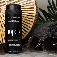 Toppik Fibras Capilares Negro, Fibras de Queratina para Crear más Densidad en el Cabello de Forma Inmediata, 27,5 g