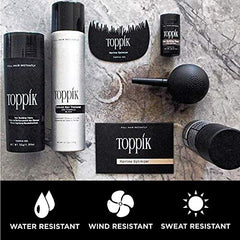 Toppik Fibras Capilares Negro, Fibras de Queratina para Crear más Densidad en el Cabello de Forma Inmediata, 27,5 g