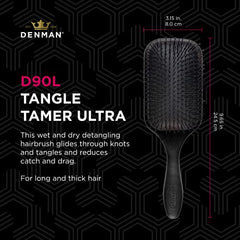 Denman D90L Tangle Tamer Ultra - Cepillo, 90 l, color negro