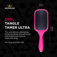 Denman Tangle Tamer Ultra - Cepillo, 90l, color fucsia