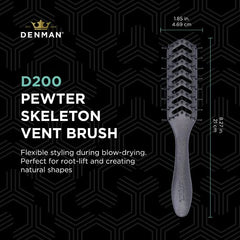 Denman D200 - Cepillo para ventilación de esqueleto (peltre)