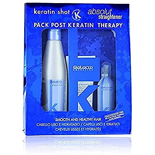 Salerm Cosmetics Kit Keratin Shot Mantenimiento Tratamiento - Paquete de 3 x 266.67 ml - Total: 4.00ml