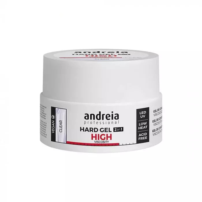 Andreia esmaltes hard gel high viscosity-  viscosidad alta 22 gr. Clear