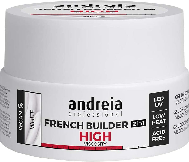 Andreia esmaltes builder gel high viscosity-  viscosidad alta 22 gr. white