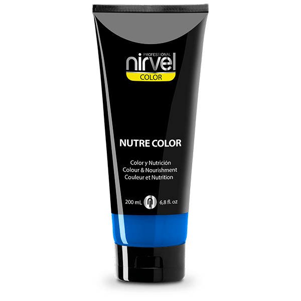 Nirvel nutre color - mascarilla para el pelo de color y nutrición azul klein 200 ml.