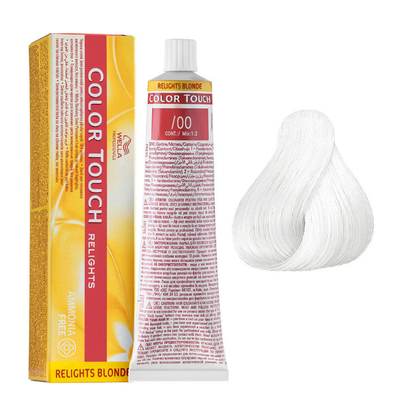 Tintes Wella sin amoniaco, color touch tinte semipermanente para el pelo, Relights Bl. /00 60ml