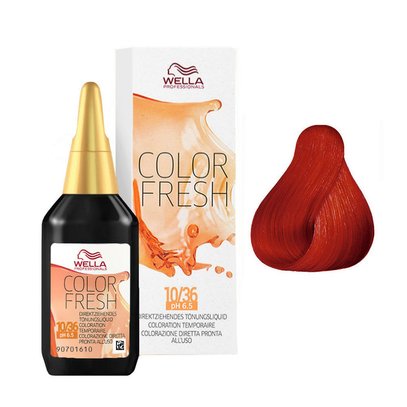 Wella color fresh ph 6.5 coloracion semi permanente, 7/44 75ML