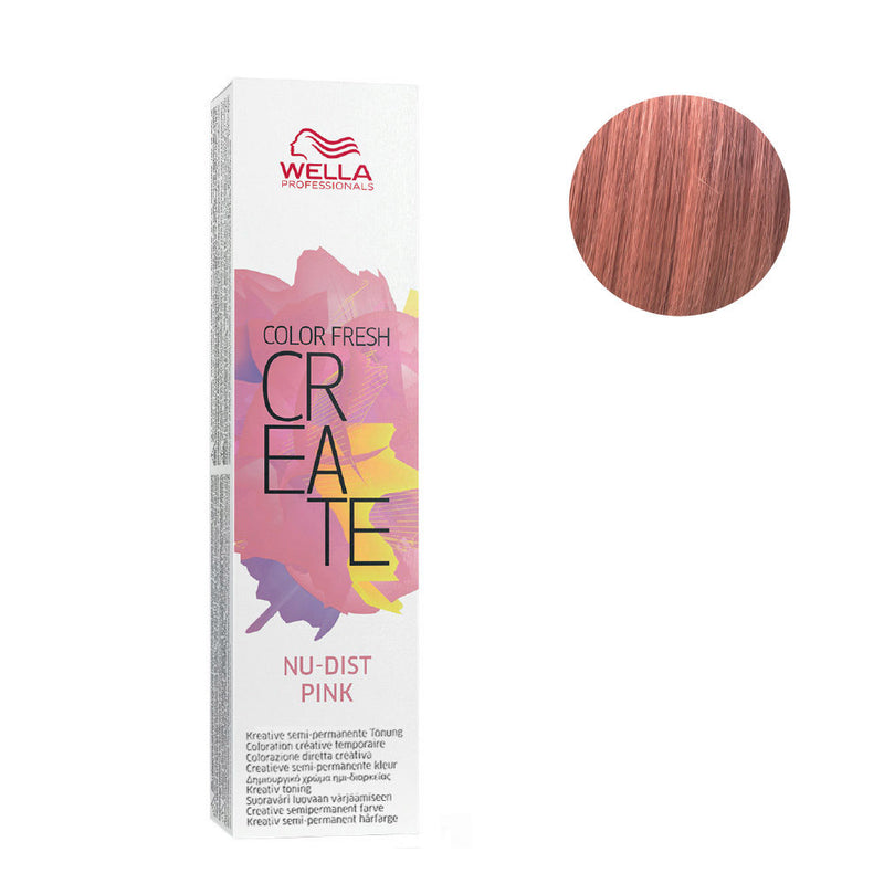 Wella color fresh ph 6.5 coloracion semi permanente, CR  NUDIST PINK  60ML