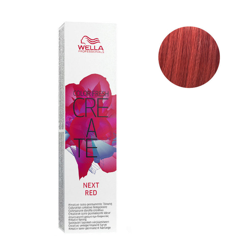 Wella color fresh ph 6.5 coloracion semi permanente, CR  NEXT RED  60ML