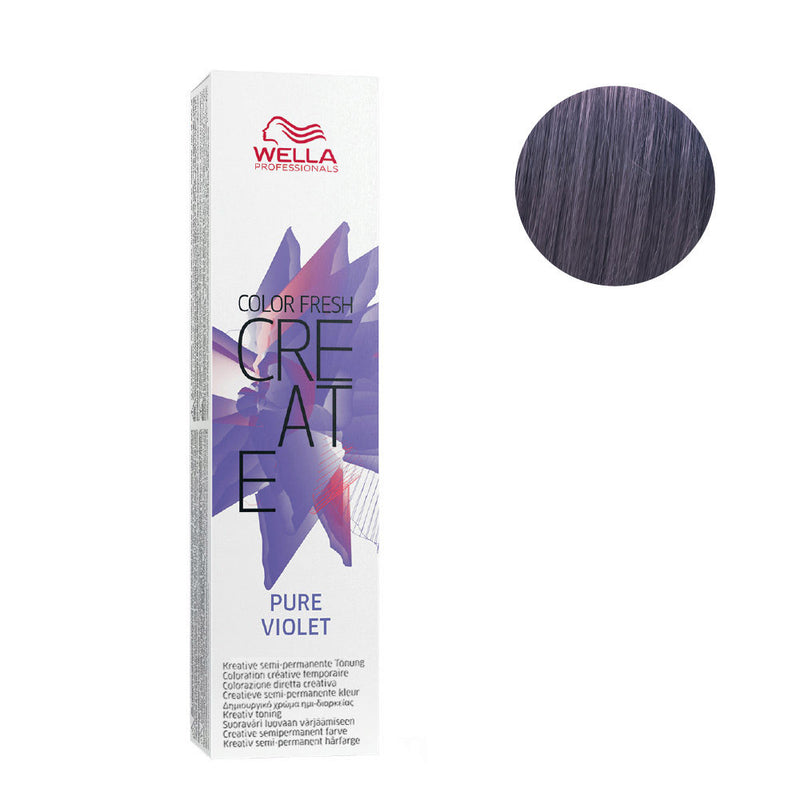 Wella color fresh ph 6.5 coloracion semi permanente, CR  PURE VIOLET  60ML