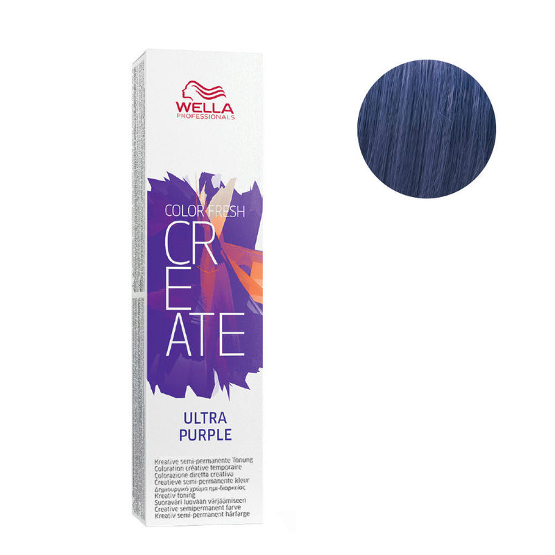 Wella color fresh ph 6.5 coloracion semi permanente, CR  ULTRA PURPLE  60ML