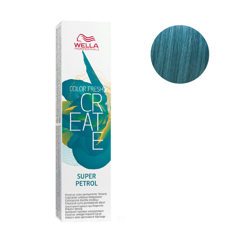 Wella color fresh ph 6.5 coloracion semi permanente, CR  SUPER PETROL 60ML