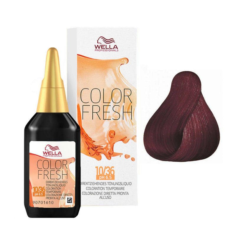 Wella color fresh ph 6.5 coloracion semi permanente, 5/56 75ML