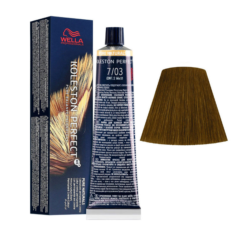 Wella Tinte Koleston Perfect Me+ Pure Naturals 7/03 60ml