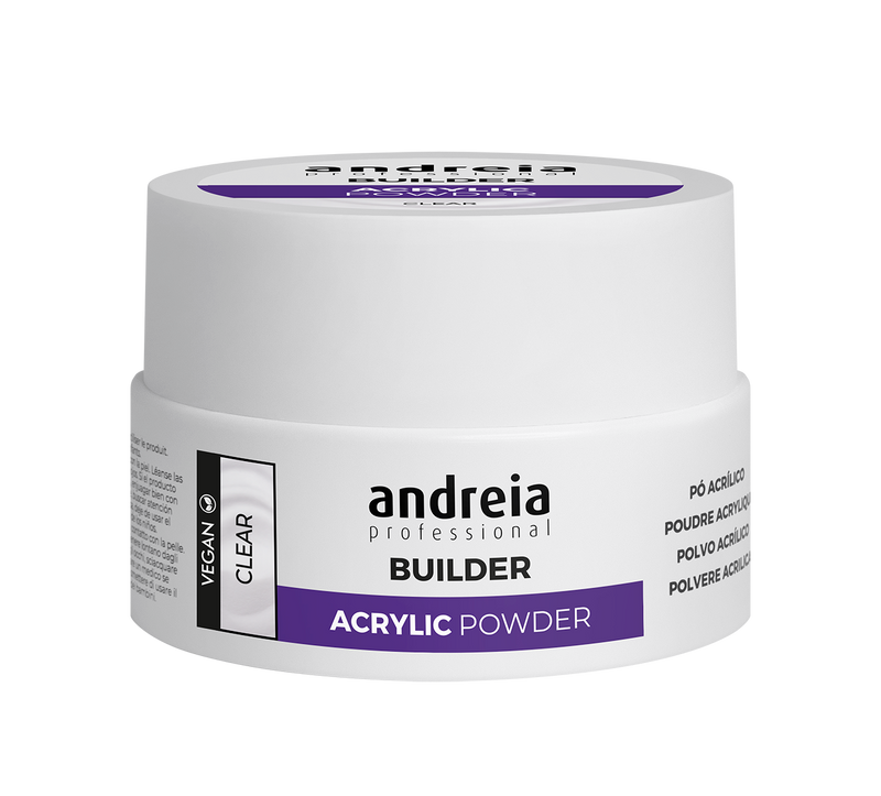 Andreia esmaltes, acrylic powder clear- polvo acrílico para uñas 20 gr. Clear