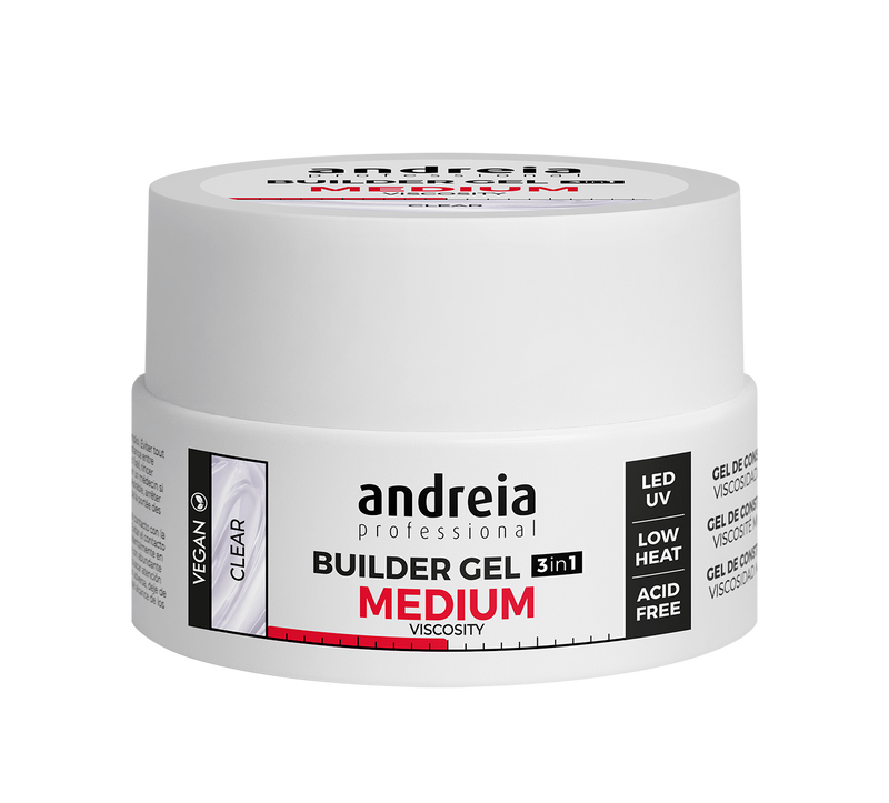 Andreia esmaltes builder gel medium viscosity -  viscosidad media 22 gr. Clear